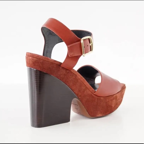 Celine Red Bam Platform Sandals - Picture 6 of 15